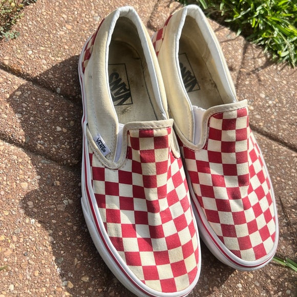 Red Checkered Vans - Picture 3 of 4
